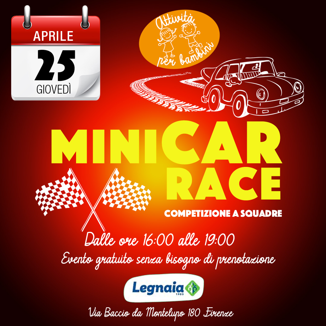 Il 28 aprile si sfreccia con la Mini Car Race!